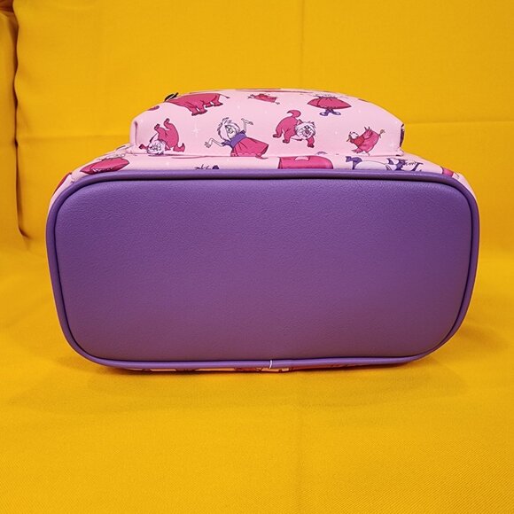 Loungefly Disney The Sword In The Stone Madam Mim AOP Pink Mini Backpack NEW main image 4